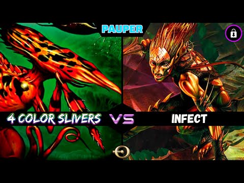 As Per Usual... 4 Color Slivers VS Infect | PAUPER | Magic the Gathering Online