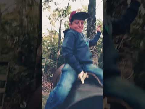 Steer Riding practice #Bull Riding #Steer Riding #bucking barrel