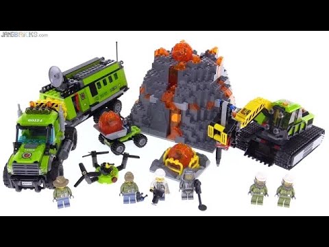 🔄 LEGO City 2016 Volcano Exploration Base review! 60124 re upload