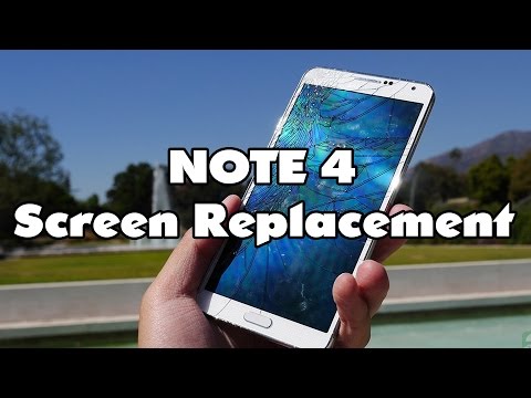 Samsung Galaxy Note 4 lcd screen replacement, start to finish
