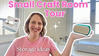 Small Craft Room Tour | Storage & Organisation Ideas for Sewists, Cricut & Cardmakers ✨🧵