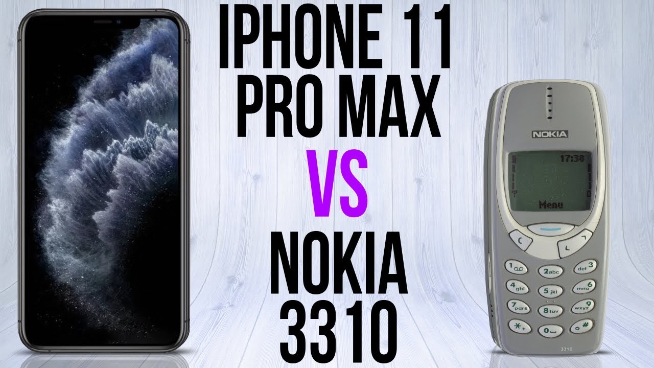 iPhone 11 Pro Max vs Nokia 3310 (Comparativo) Especial 100 mil inscritos