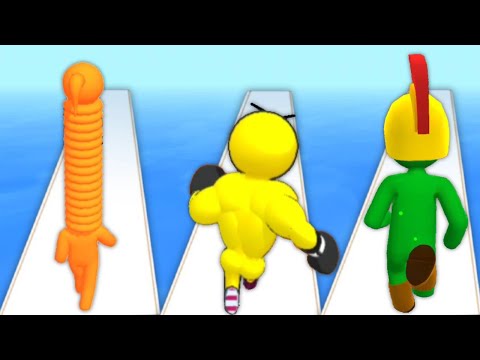 Long Neck Run vs Level Up Runner vs Giant Rush - Triple Game