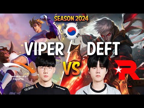 HLE Viper vs KT Deft - Viper EZREAL vs Deft VARUS ADC - Patch 14.1 KR Ranked | lolrec