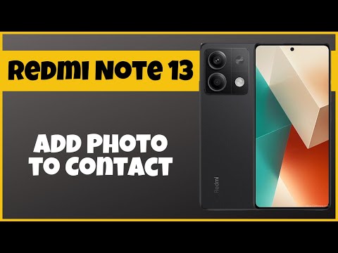 Xiaomi Redmi Note 13 Add Photo to Contact || How to add photo to contacts || Contact photo setting