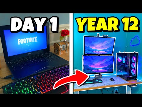 12 Year Gaming Setup Progression…