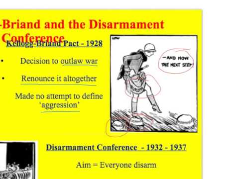Inter-War Years - LoN - 7. Locarno, Kellogg-Briand and the Disarmament Conference