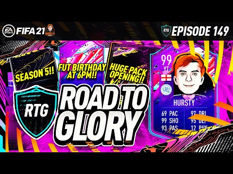 FUT BIRTHDAY AND SEASON 5 AT 6PM! HUGE PACK OPENING! FIFA 21 ULTIMATE TEAM! NSRTG EP149! (PS5/4)