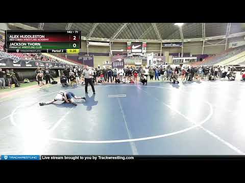 71 Lbs Cons. Semi - Alex Huddleston, Red Cobra Wrestling Academy Vs Jackson Thorn, Pinnacle Wrestl