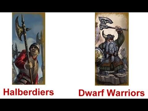 Total War: WARHAMMER 1vs1: Halberdiers vs Dwarf Warriors