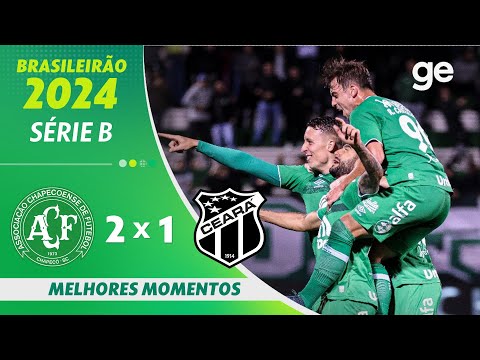 Gols e lances de Chapecoense x Ceará