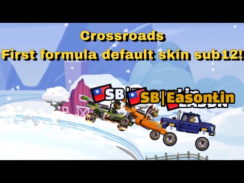 Crossroads First formula default skin sub12sec😱😱😱 | Hill Climb Racing2
