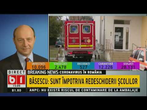 STIRI B1 ORA 15.00 DIN 23 APR 2020. BASESCU: MASURI DE RELAXARE PREA DEVREME.