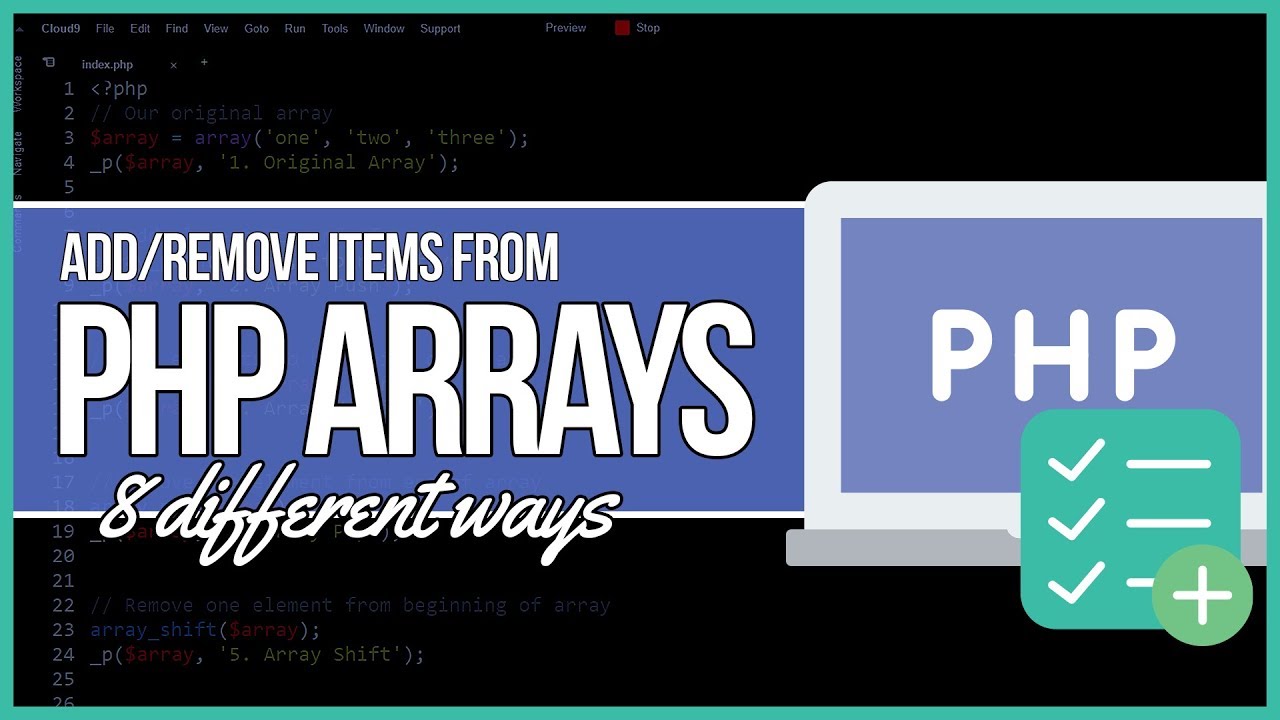 PHP Add To and Remove Elements From an Array