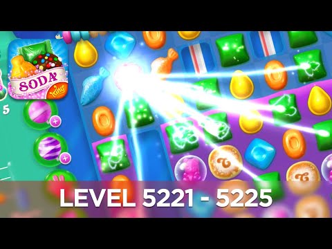 Candy Crush Soda Saga 4K (Level 5221 - 5225)