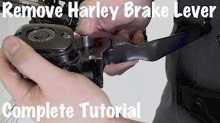 How To Remove Harley-Davidson Front Brake Hand Lever & Right Side Controls