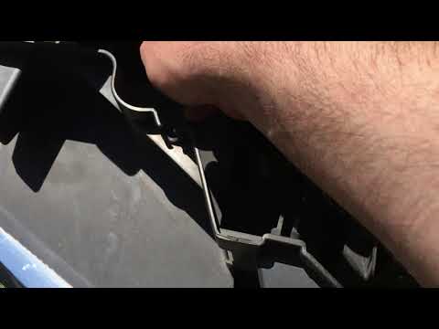 Remove a GMC Canyon front grill, for 2004-2012 year models.