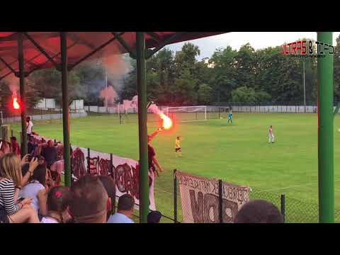 Sparing: Górnik Wieliczka - Cracovia [Pyro]. 2018-06-16