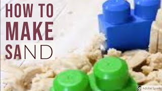 How to make sand, DIY Moon sand, 2 Ingredients!!!
