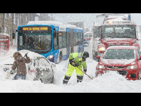 UK Hit by Massive Snowstorm! Scotland Buried Under Meters of Snow, Airports Paralyzed