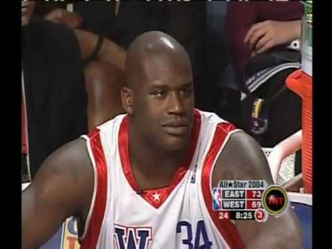 Tracy McGrady 13pts Vs West (2/15/04) NBA All-Star Game / Off Glass Alley-Oop