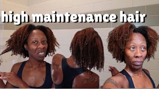 High Maintenance Wash Day | K18 on colored textured hair| Heyknottygirl