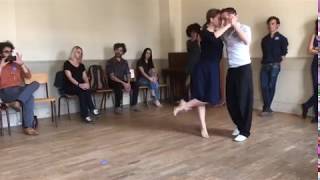 Tango Dancing - Pablo Rodriguez & Anne Bertreau [Paris improvisation]