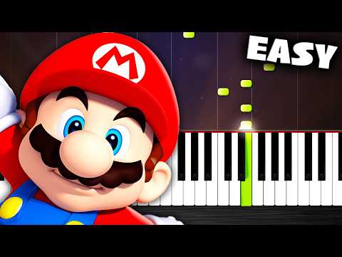 Super Mario Theme - EASY Piano Tutorial by PlutaX