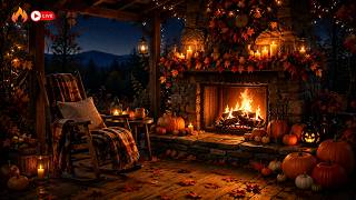 🔥 Cozy Cabin Fireplace White Noise | Authentic Fire & Nature Audio for Relax