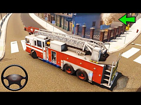 Fire Truck Driving Simulator Game 2020 🚒 Emergency Firefighter Gameplay