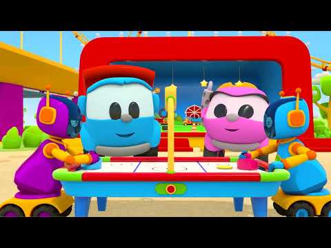 Leo the Truck Cartoon for Kids. Full Episodes with Vehicles & Games