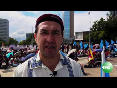 Uyghur we Tibetler Jenwede xitaygha qarshi namayish 2