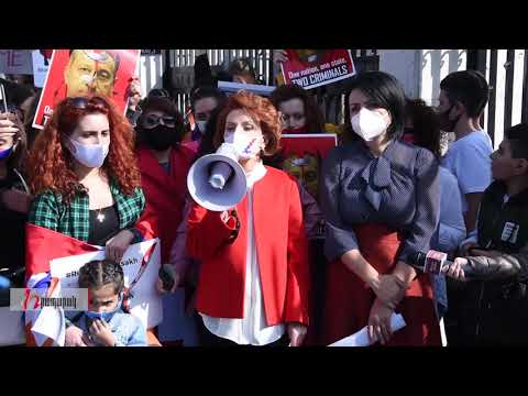 Արցախցի կանանց ակցիան ԵՄ գրասենյակի դիմաց