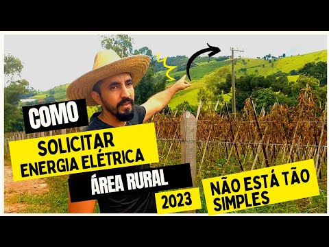Como solicitar ligação de Energia elétrica em área rural 2023 - Sítio do zero - chácara do zero