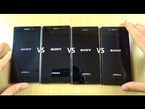 Sony Xperia Z3 Plus VS Z3 VS Z2 VS Z1 - Speed Test
