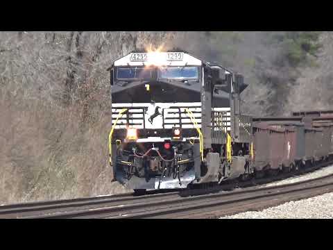 NS AC44C6M 4299 w/ Awesome Crew Leads Loaded Steel Train 60C on 3/7/21 (Part 1)