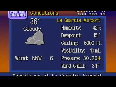 weatherstar 4000 simulator v4 - cloudy christmas in nyc, 12-16-19