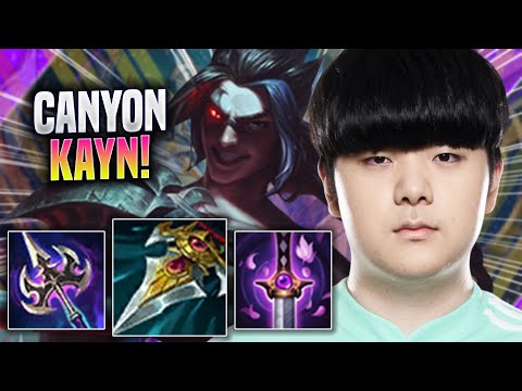 CANYON IS A MONSTER WITH KAYN! - DK Canyon Plays Kayn JUNGLE vs Taliyah! | Season 2022