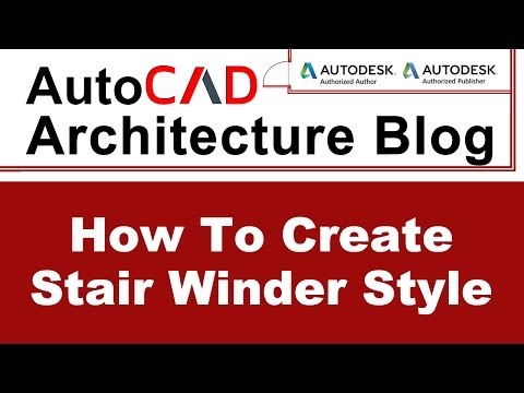 How to create Stair Winder Style | AutoCAD...