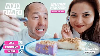 Maja Blanca Recipe Filipino Coconut Pudding 🇵🇭 🌴 #italianandfilipinacouple