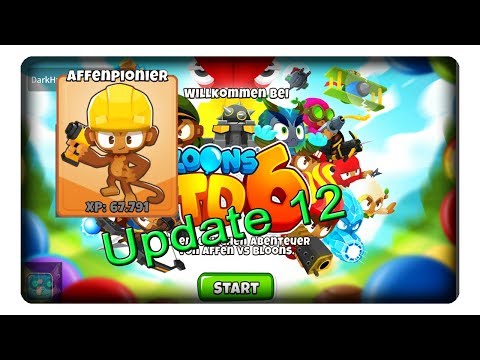 Update 12 - Neuer Affe, neuer Skin, neue Maps || Bloons Tower Defense 6 | Deutsch | German