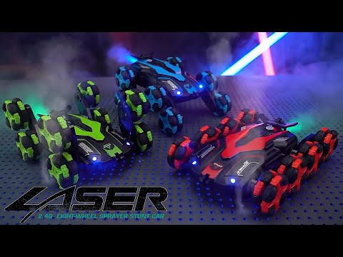 Rc Car Eight Wheel Drift Spray Stunt Car Rc Deformation Climbing Car 360° Rotating Car Toy