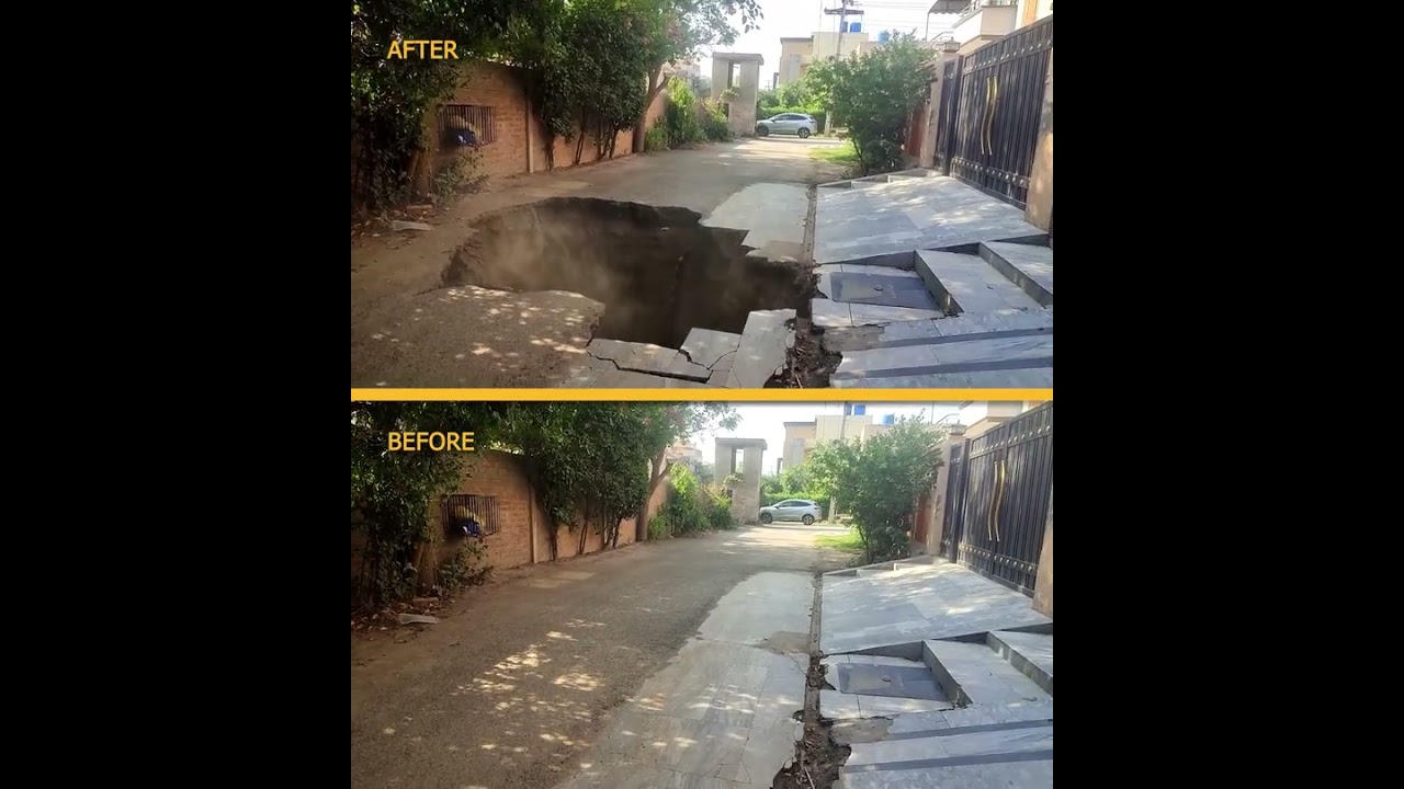 GIANT SINKHOLE MONSTER! 😱 Before vs After AI VFX Reveal | Seedance 2.0