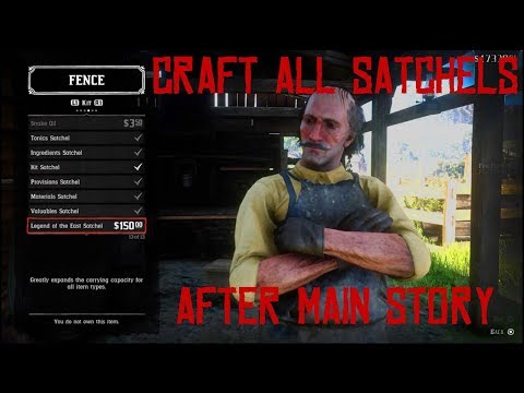 RED DEAD REDEMPTION 2 HOW TO UPGRADE SATCHELS AFTER MAIN STORY
