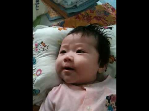 Baby Nadhirah chatting