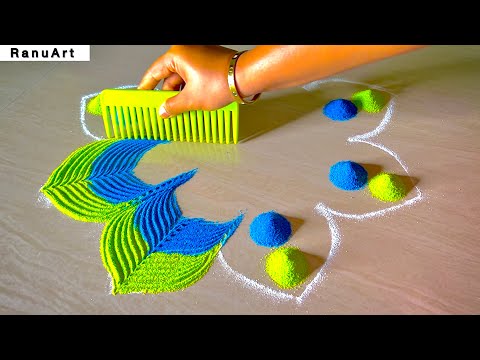 Easy & Beautiful Festival Rangoli Design 2025 | Trending Diwali Kolam Ideas for Home Decor🌼RanuArt