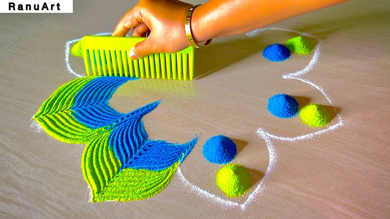 Beautiful Alpana Rangoli Designs for Festivals – Easy Video Tutorials