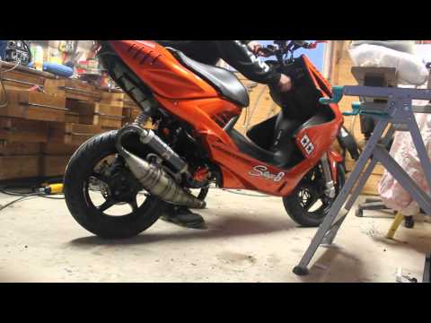 Första starten av Rexxys Yamaha Aerox - Stage6 R/T 95cc