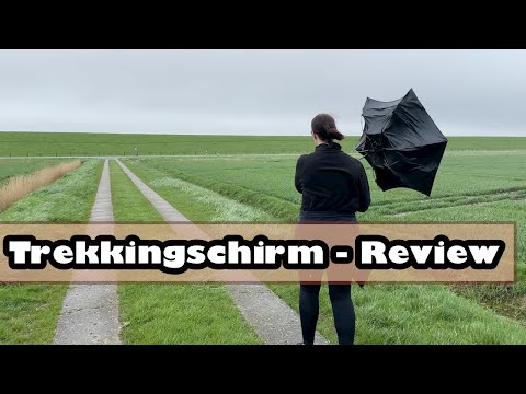 Review - Trekkingschirm von Euroschirm light Trek Ultra (Regenschirm und Sonnenschirm, 180 Gramm)