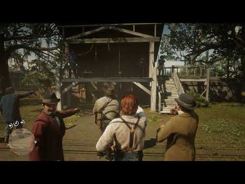 RDR2 Seeing a captured bounty target get hung